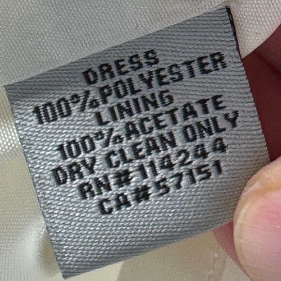 Eliza J Women's Ivory/Black Belted Beaded Tulip Dress Sz 6 - Picture 11 of 11